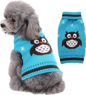 Immagine prodotto di Vestiti per animali Il gufo Jumper Il gatto cane Jumper Natale Giacche per cani Vestiti per animali - XS
