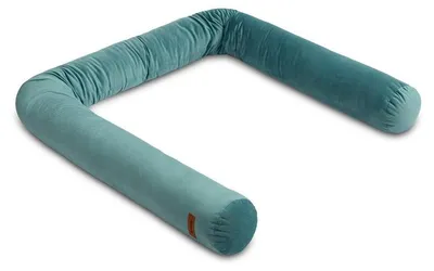 Produktbild von SENSILLO Kinderbett Umrandung 200x15, Bettschlange, Baby Nestchen - Smaragdgrün