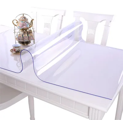 PVC Tischdecke transparent 2 mm 80x130 cm
