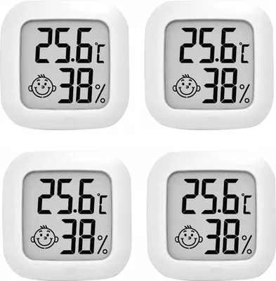 Zdjęcie produktu dla 4X Termometr Cyfrowy Higrometr Elektroniczny