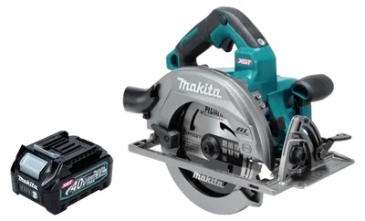 Image de Scie circulaire sans fil Makita HS 003 GD1 40 V max. 190 mm sans balais + 1 batterie 2,5 Ah - sans chargeur