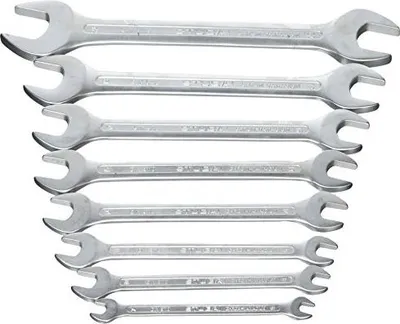 Produktbild von STUBAI Gabelschl.Satz DIN-3110,CV verchromt 8-tlg