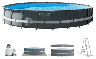 Image de INTEX 26334GN Frame Pool Set Ultra XTR (610x122cm) incl. pompe de filtration bâche de couverture échelle bâche de fond