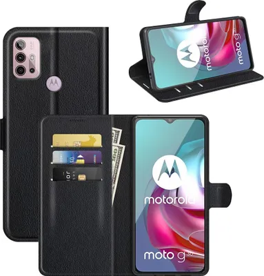 Produktbild von Motorola Moto G10 / G20 / G30 Hülle - Coverup Klapphülle - Schwarz