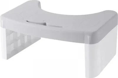 Produktbild von Robuster, faltbarer Kunststoff-Hocker für Erwachsene, platzsparend, rutschfest, ideal als Toilettenhocker – Weihnachtsgeschenk für Senioren