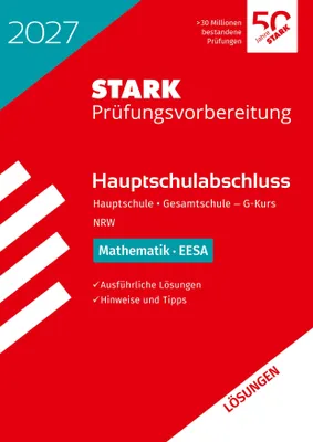 Produktbild von STARK Lösungen zu Mathematik - Hauptschulabschluss (EESA) 2027 NRW - Prüfungsvorbereitung