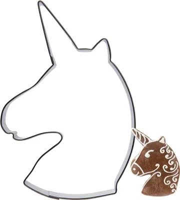 Produktbild von Ausstechform Einhorn aus Stahl 9 cm