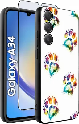 Immagine prodotto di ETUI do Samsung A34 5G WZORY | SILIKONOWE MATT CASE + SZKŁO 9H
