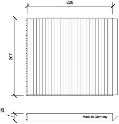 Produktbild von DIEDERICHS DCI0167 Innenraumfilter Pollenfilter für CHEVROLET KALOS