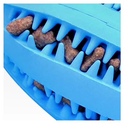 Produktbild von Hundespielzeug Ball aus Gummi, Zahnpflege und Spielspaß für Hunde