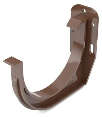 Obrázek produktu pro BRYZA PVC hák žlabu římsový/čelní Ø 75 mm, Hnědá RAL 8017