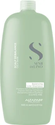 Obrázok produktu pre Alfaparf Milano Semi Di Lino Scalp Rebalance Balancing Low Shampoo čistiaci šampón na mastnú pokožku hlavy 1000 ml
