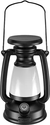Image de Lanterne de camping à LED, recharge USB, vintage, multifonctionnelle, portable, lampe de tente pour l'extérieur