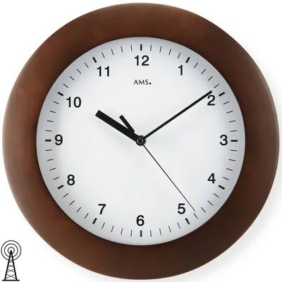 Produktbild von AMS Funk-Wanduhr, Funkwerk, D31x5cm, 5904/1