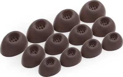 Produktbild von 12 x Silikon Ohrstöpsel Ohrhörer Gummi Tipps Für Jabra Elite 10 Kopfhörer Ohrhörer in Braun