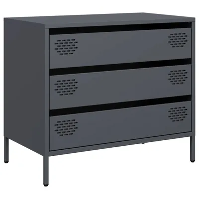Produktbild von Sideboard Anthrazit 68x39x58,5 cm Kaltgewalzter Stahl