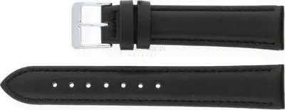Produktbild von Uhrenarmband weiches Kalbsleder 198810 Seidenkalb schwarz 18mm
