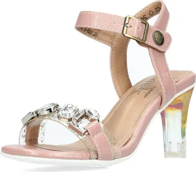 Produktbild von Laura Vita Damen Sandalette Strasssteine wie funkelnder Morgentau STELLAO-08, Größe:39 EU, Farbe:Rosa