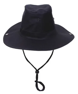 Produktbild von MFH Buschhut, mit Kinnband, zum Hochstellen, schwarz