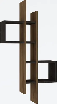 Produktbild von Skye Decor, Emse - Oak, Anthracite, Wandregale, Eiche, 53,8 x 108 x 19,6 cm