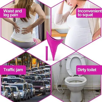 Produktbild von Famanu Campingtoilet tragbar - für Frauen, ergonomisch, wiederverwendbar