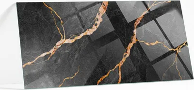 Produktbild von Bedruckte Glas Tischplatte 125x50 cm – Glasplatte mit Motiv – Esstischplatte bedruckt – Sicherheitsglas mit Druck – Tischplatte Ersatz – pflegeleicht – modern – dekorativ – Motivglas – Glastisch modern – Glasplatte Kunst – Glastischplatte Nachbildung –  Marmormuster mit Adern