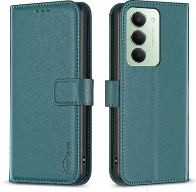 Produktbild von Xiaomi Redmi 15 5G Hülle - BINFEN Klapphülle - Grün
