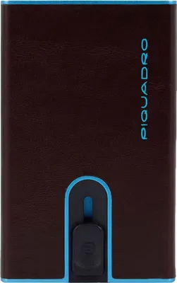 Zdjęcie produktu dla PIQUADRO Blue Square Compact Wallet Slider RFID Mogano