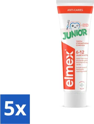 Zdjęcie produktu dla Elmex Żelowa pasta do zębów Junior (5-12 lat) 75 ml - Value pack - 5 szt