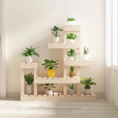 Produktbild von "2026 Promotion" Pflanzenständer - Hochbeet - 92x25x97 cm - Massivholz Kiefer - Beete CC28829