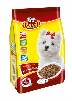 Zdjęcie produktu dla Karma sucha Basil 500g z wołowiną dla psa 1szt.
