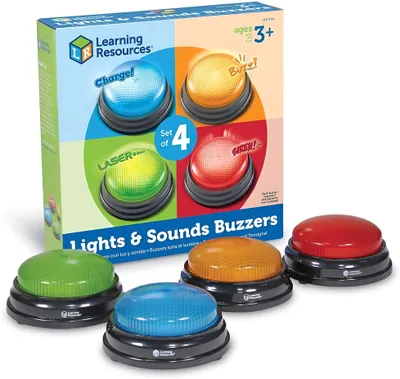 Obrázek produktu pro Learning Resources Lights and Sounds Buzzers, 3 rok/roky, Nutné baterie, AAA, Vícebarevný