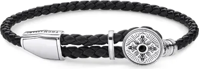 Produktbild von THOMAS SABO Armband "Kreuz" Leder schwarz A1861-949-11