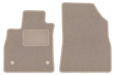 Immagine prodotto di Tappetini anteriori in moquette per Renault Talisman dal 2015 (berlina/station wagon) – 2 pezzi, beige, su misura – Wielganizator LUX