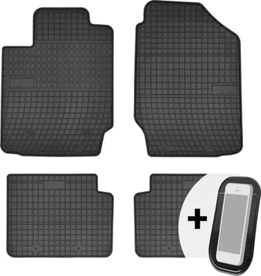 Image de Tapis de sol en caoutchouc pour voiture Tapis de sol pour voiture Set de 4 pièces - convient pour Toyota Corolla 9 2002-2007