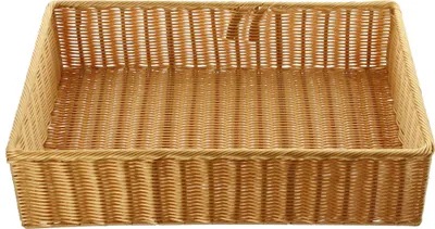 Produktbild von Auslagekorb Poly-Rattan 60x40cm – Regalkorb