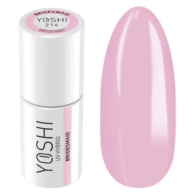 Produktbild von Yoshi | Hybrid-Nagellack - 214 Bridesmaid - Hybrid-Gellack - Hybridlack - UV LED - 6ml - Profi Qualität - Rosa