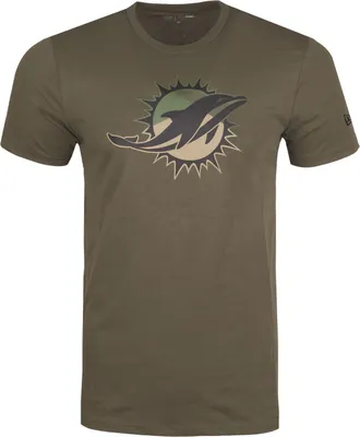Produktbild von New Era Camo Logo Shirt - NFL Miami Dolphins oliv - XS