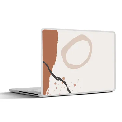 Produktbild von MuchoWow® Laptop Aufkleber Sticker Cover Sommer - Abstrakt - Grau 31x22.5 cm - Laptop-Deko