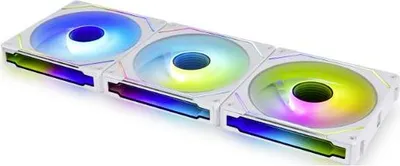 Produktbild von LIAN LI UNI FAN SL-INF 120 ARGB Reverse Blade PWM Lüfter, 3er Pack inkl. Controller - 120mm, weiß