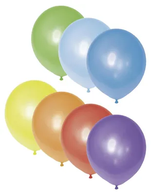 Produktbild von 300 Stück bunte Luftballons aus Naturkautschuklatex, Ø36cm, für Luft & Helium