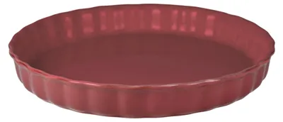 Runde Keramik-Backform, 0,9 l, für Ofen & Mikrowelle, rot