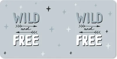 Produktbild von MuchoWow® Schreibtischunterlage Zitate - Wild und frei - Baby - Sprichwörter - Kinder - Kinder 80x40 cm - XXL Mauspad - Gaming Mauspad