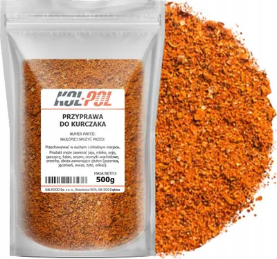 Zdjęcie produktu dla PRZYPRAWA DO KURCZAKA 500g Aromatyczna mieszanka naturalna jakość Kol-Pol