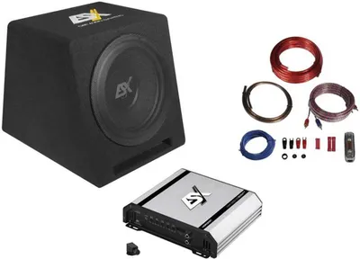 Immagine prodotto di ESX DBP112Q 30 cm BASS PACK + amplificatore finale + cavo di collegamento