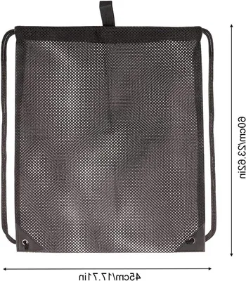 Netztasche mit Kordelzug für Strand und Sport, 45 x 60 cm