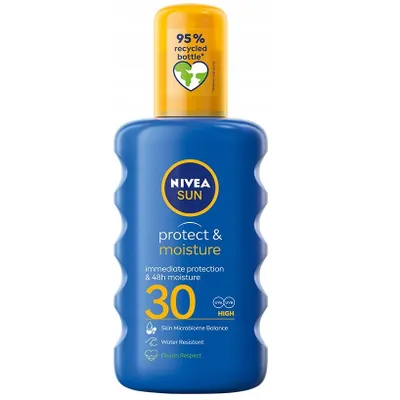 Produktbild von NIVEA SUN Sonnenschutzspray-Balsam, wasserfest, LSF 30, 200 ml