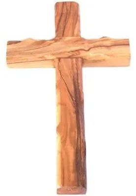 Holzkreuz aus Bethlehem, Olivenholz, 16 cm, handgeschnitzt