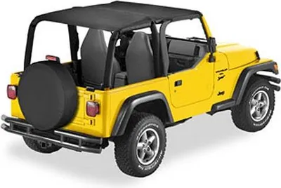 Zdjęcie produktu dla Bikini top schwarz Header Safari Verdeck Softtop Bestop Jeep Wrangler TJ 96-02