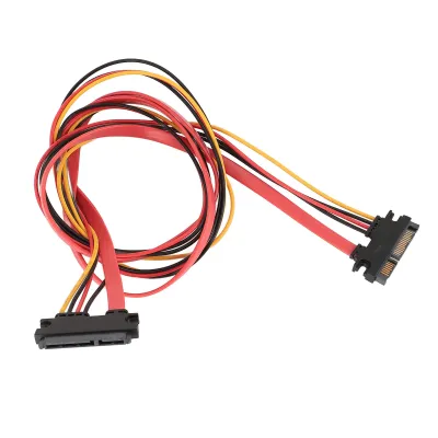 Imagen del producto de Cable combinado de alimentación y datos SATA de 22 pines, cable combinado de alimentación y datos Serial ATA de 22 pines, cable de datos SATA de 22 pines, cable combinado de alimentación y datos SATA de 22 pines (macho a hembra), cable de extensión de alimentación SATA de 22 pines, cable combinado de datos SATA (macho a hembra), cable de extensión de alimentación Serial ATA (macho a hembra)